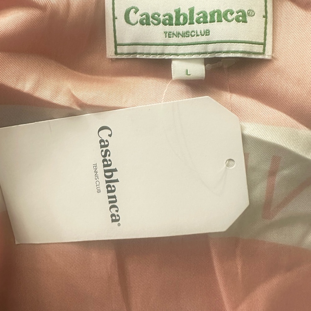 Casablanca Men's Red and White Casual Button Down Shirt - Picture 5 of 5